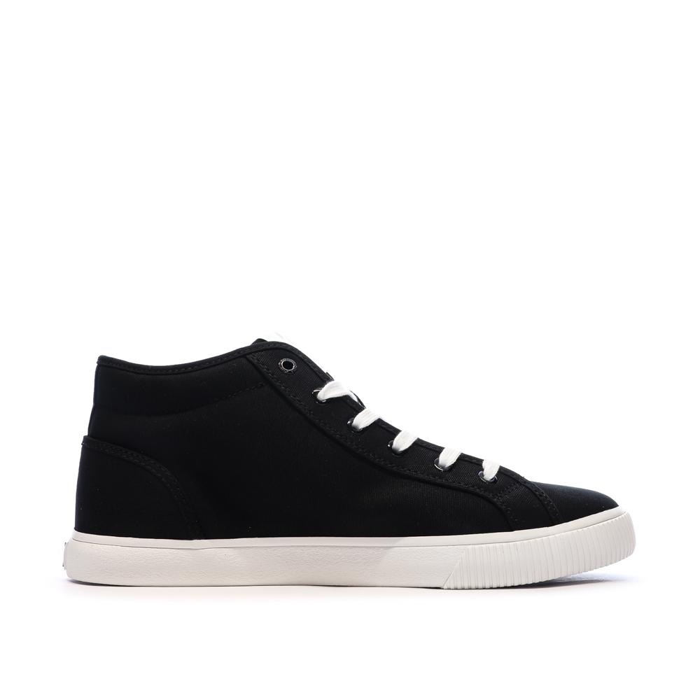 Baskets Noir/Blanc Homme Calvin Klein Jeans Ess Vulc vue 2
