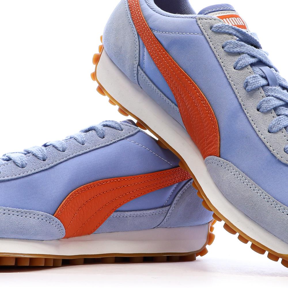 Baskets Bleu/Orange Mixte Puma Easy Rider Vintage vue 7