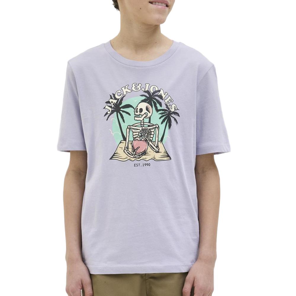 T-shirt Violet Garçon Jack & Jones Elijah 12269825 pas cher