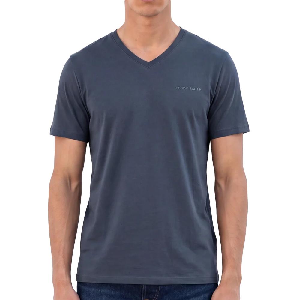 T-shirt Gris Foncé Homme Teddy Smith Tawax2 pas cher