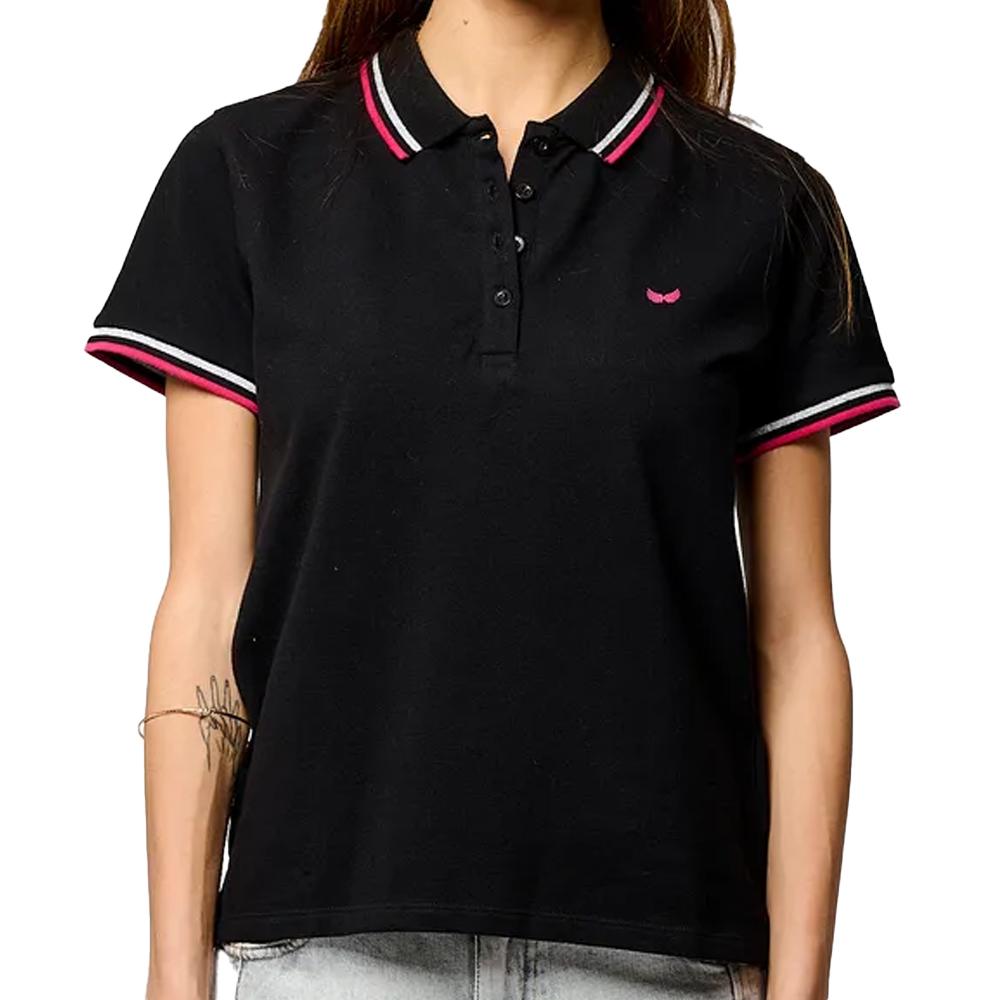 Polo Noir Femme Kaporal Vule pas cher