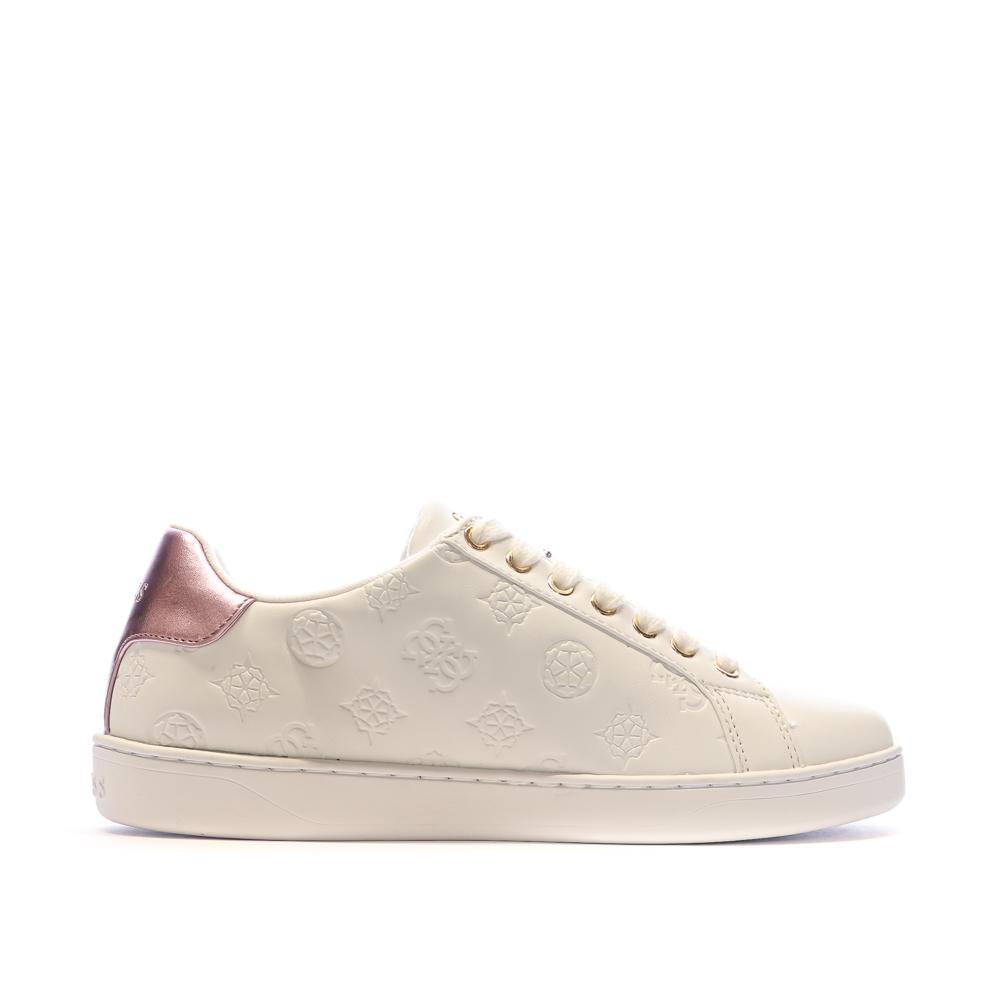 Baskets Blanches Femme Guess Rosenna vue 2