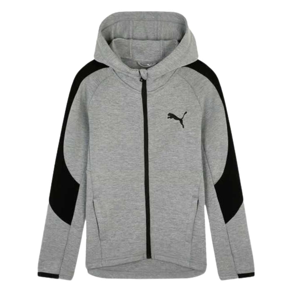 Sweat Zippe Gris Garçon Puma 672882 pas cher
