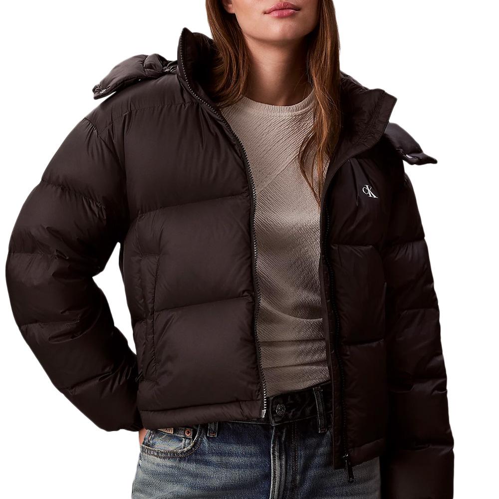 Doudoune Noire Femme Calvin Klein Jeans Essential Midweight pas cher