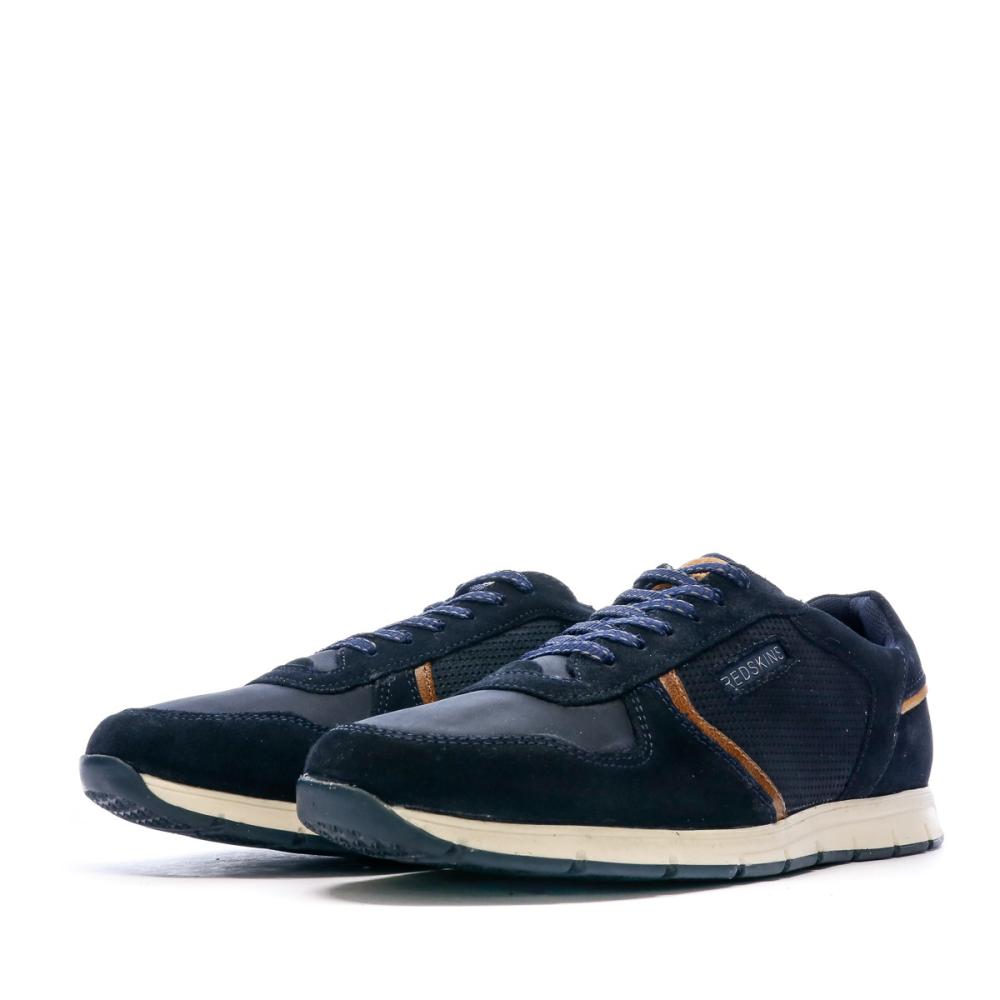 Baskets en Cuir Marine Homme Redskins Adorant vue 6