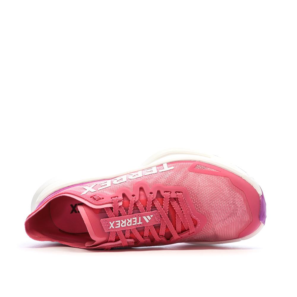 Zapatillas running Adidas Terrex Agravic rosa mujer ver 4