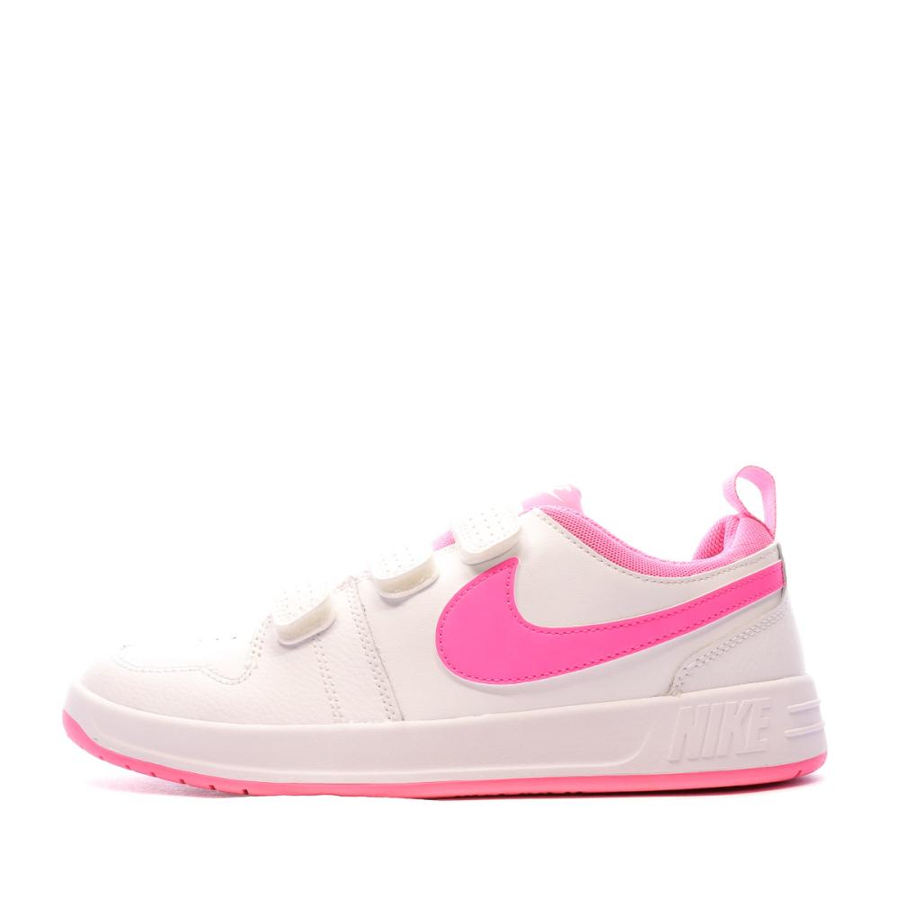 Baskets Blanches Fille Nike Pico 5 pas cher