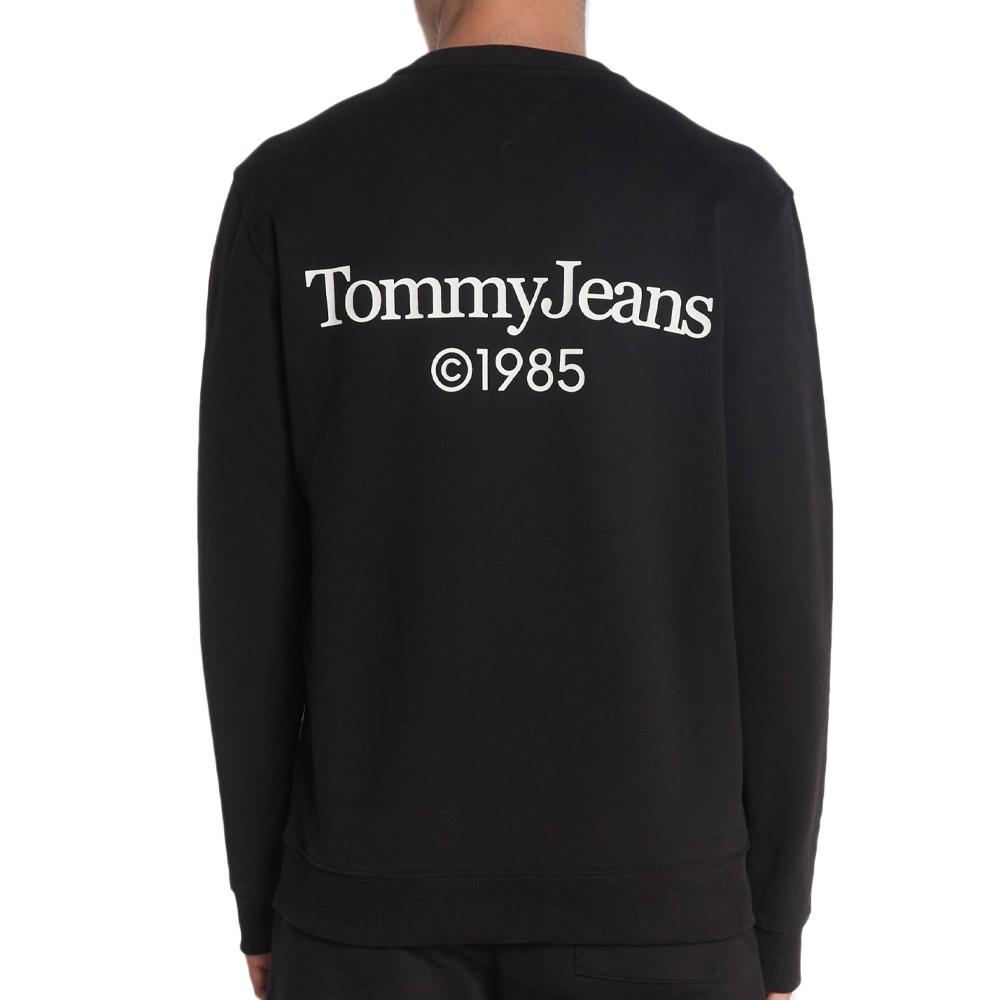 Sweat Noir Homme Tommy Hilfiger Entry vue 2