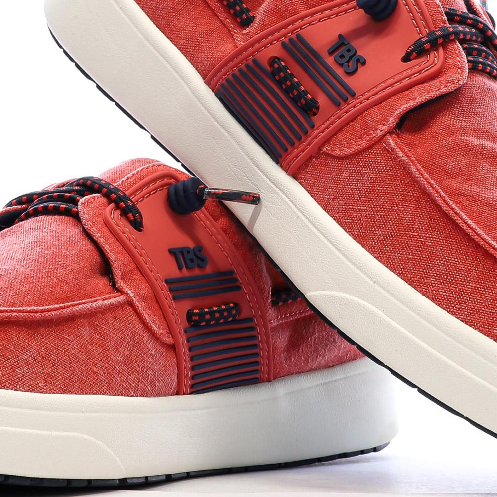 Zapatos náuticos rojos para hombre TBS Geo ver 7