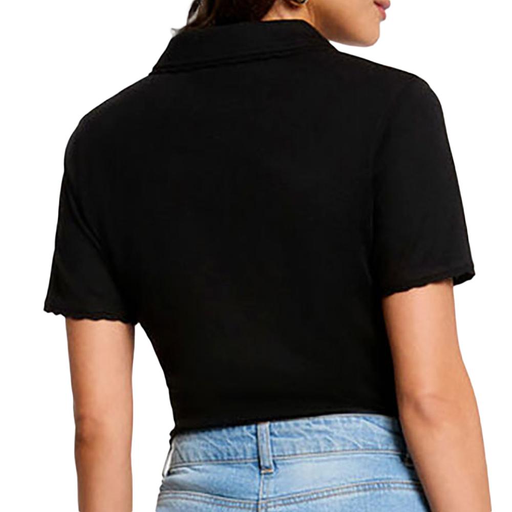 Morgan Black Women’s Embroidered Polo Shirt Photo of the Espace des Marques %store% store - view of %key%
