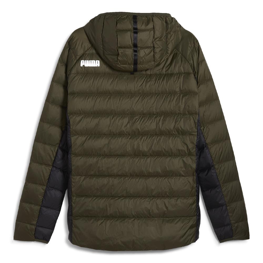 Doudoune Kaki Homme Puma Packlite Hooded Down vue 2