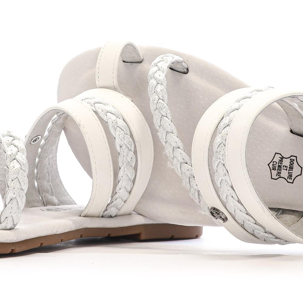 Sandales Blanc Femme Chattawak TIFA vue 7