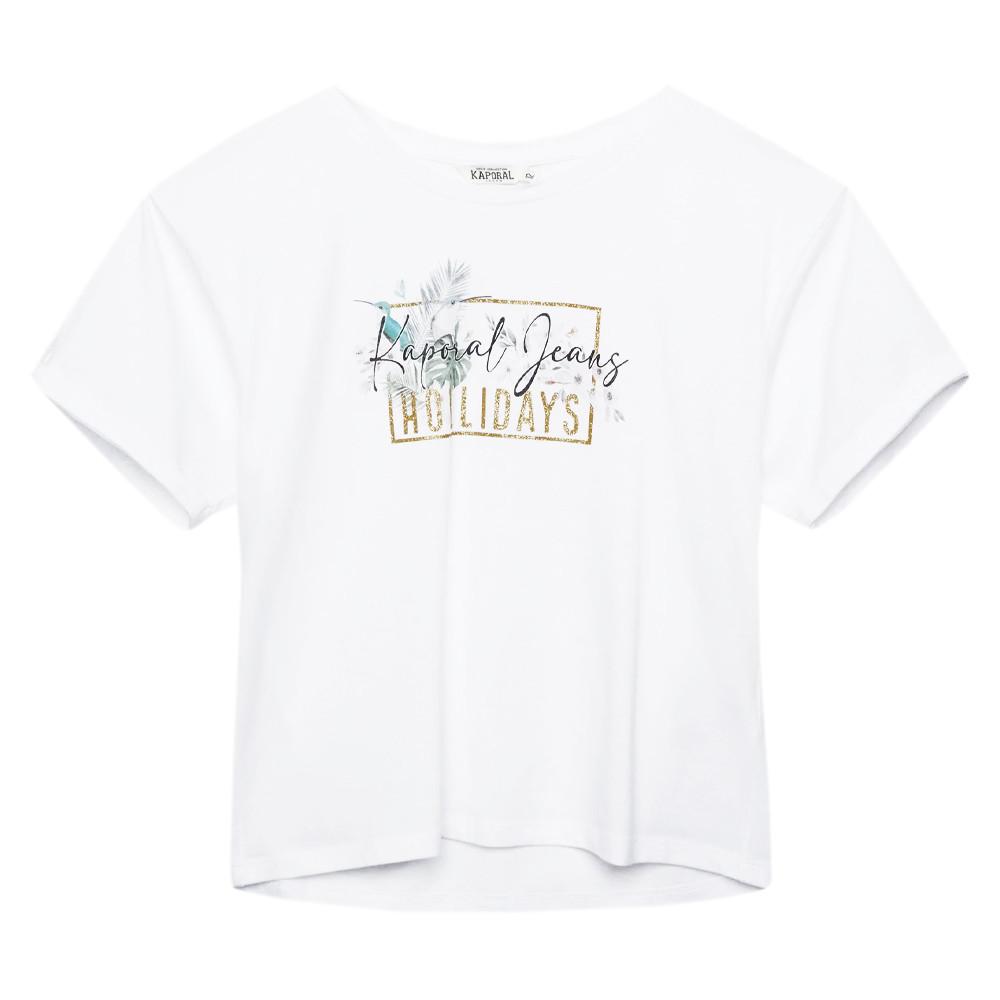 T-shirt Blanc Fille Kaporal LOMAH pas cher