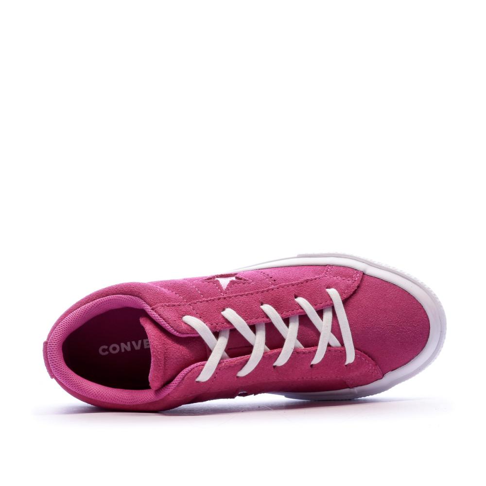 Baskets Roses Fille Converse ONE Star OX Active vue 4