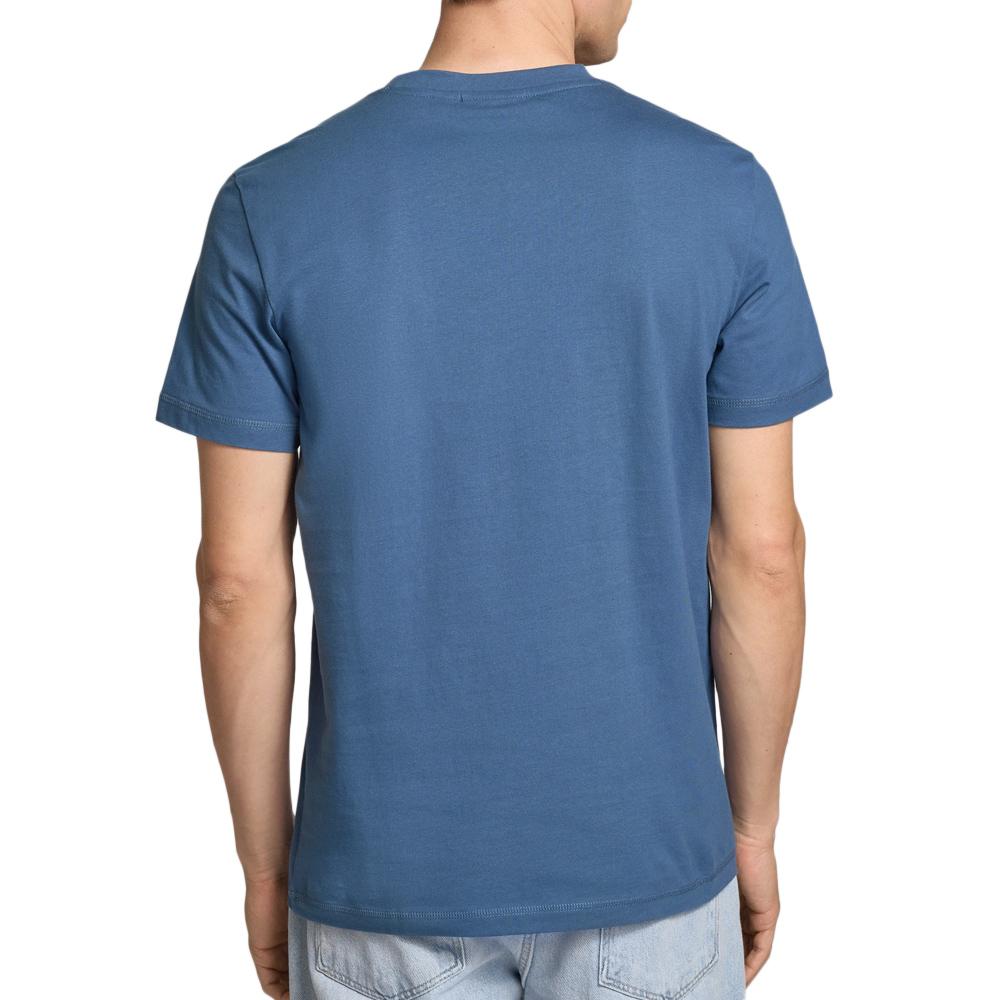 T-shirt Bleu Homme Calvin Klein Jeans Shadow J30J325649 vue 2