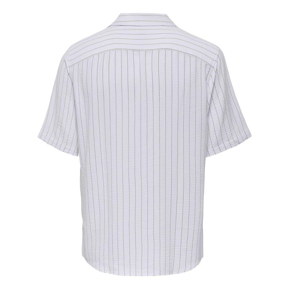 Chemise Blanche/Vert Homme Only & Sons 22034523 vue 2