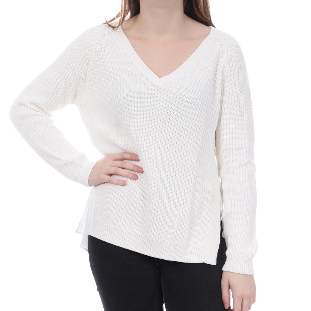 Pull Écru Dentelle Femme French Connection Mozart pas cher