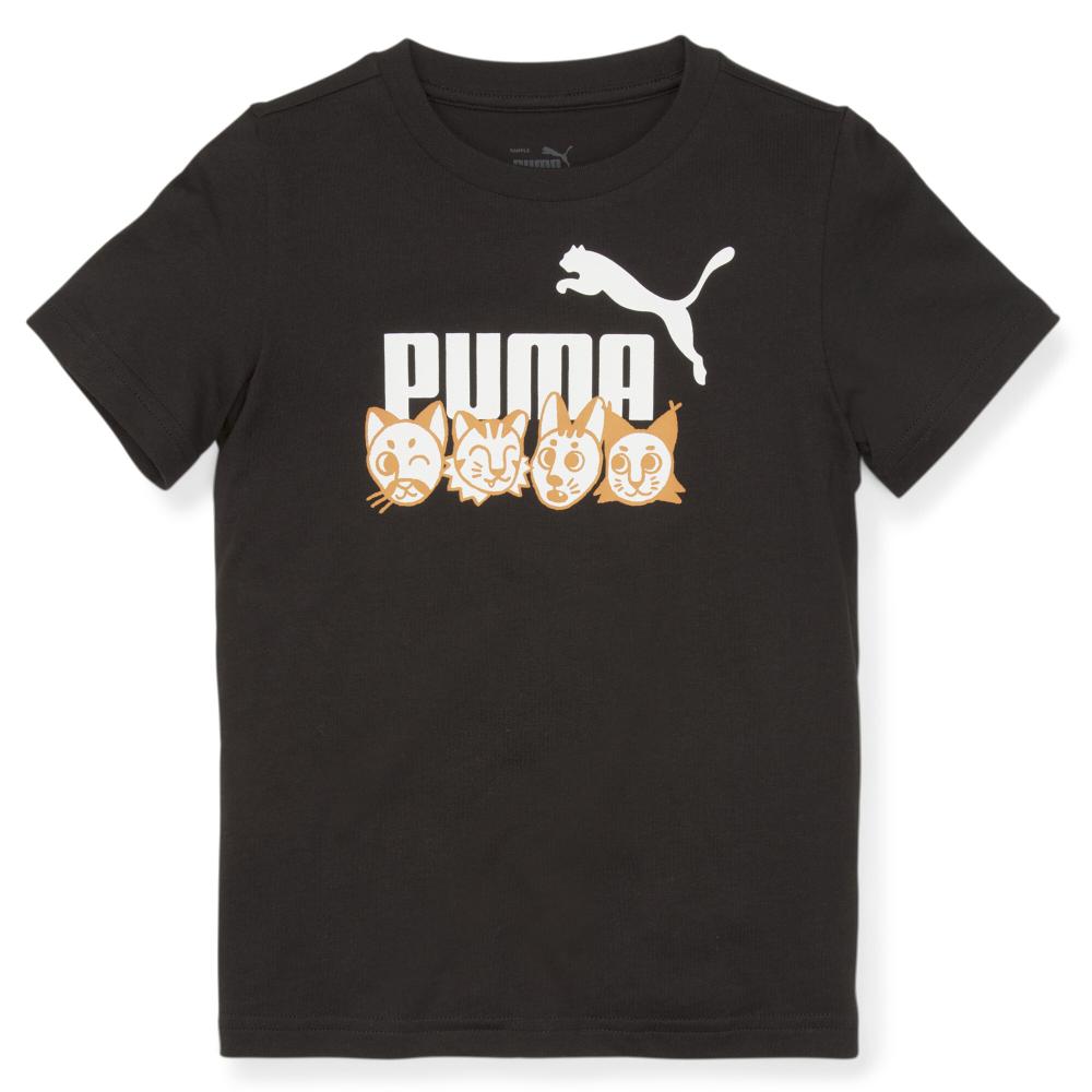 T-shirt Noir Garçon Puma Mates 673346 pas cher