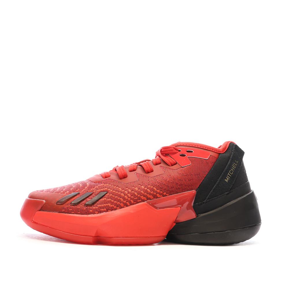Chaussures de Basketball Rouges Junior Adidas D.o.n. Issue 4 pas cher