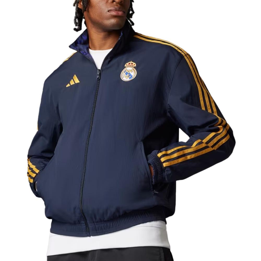 Real Madrid Veste Réversible Marine Homme Adidas 23/24 pas cher