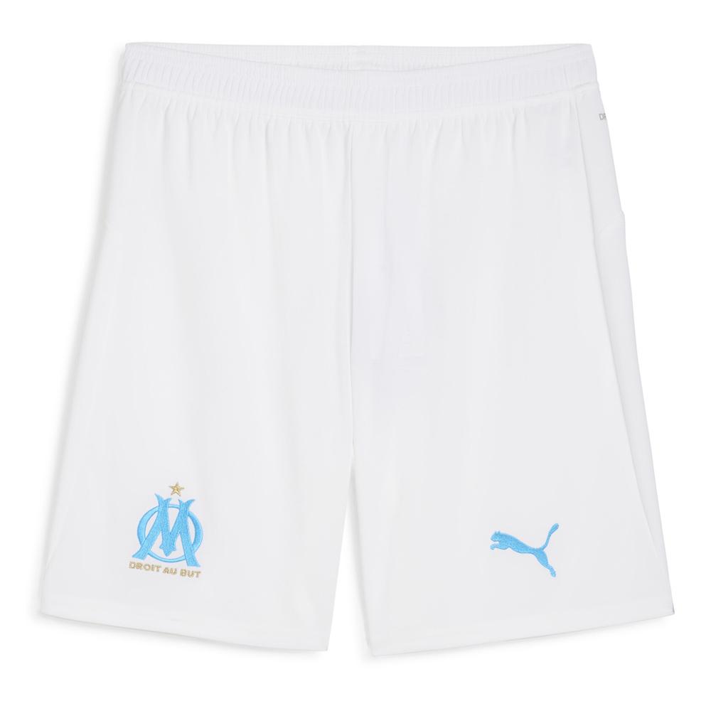 OM Short Blanc/Turquoise Homme Puma Replica pas cher