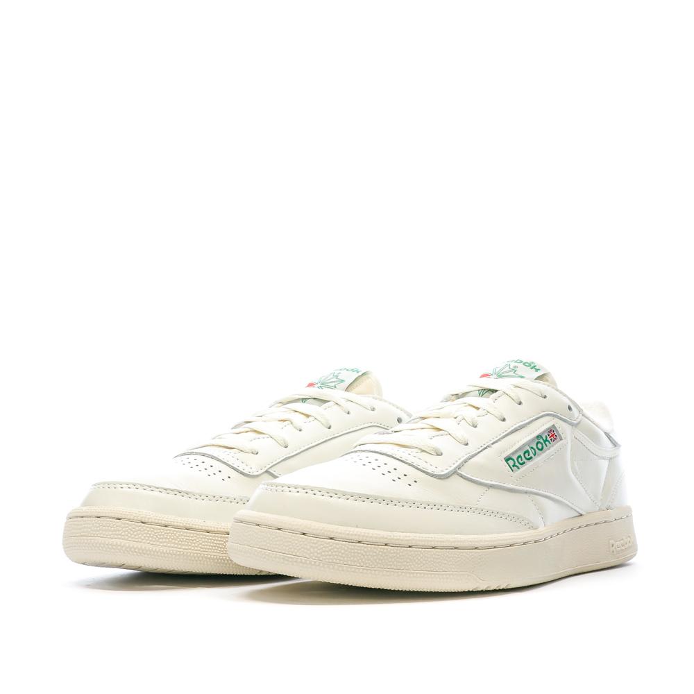 Baskets Blanche/Verte Homme Reebok  Club C85 Vintage vue 6