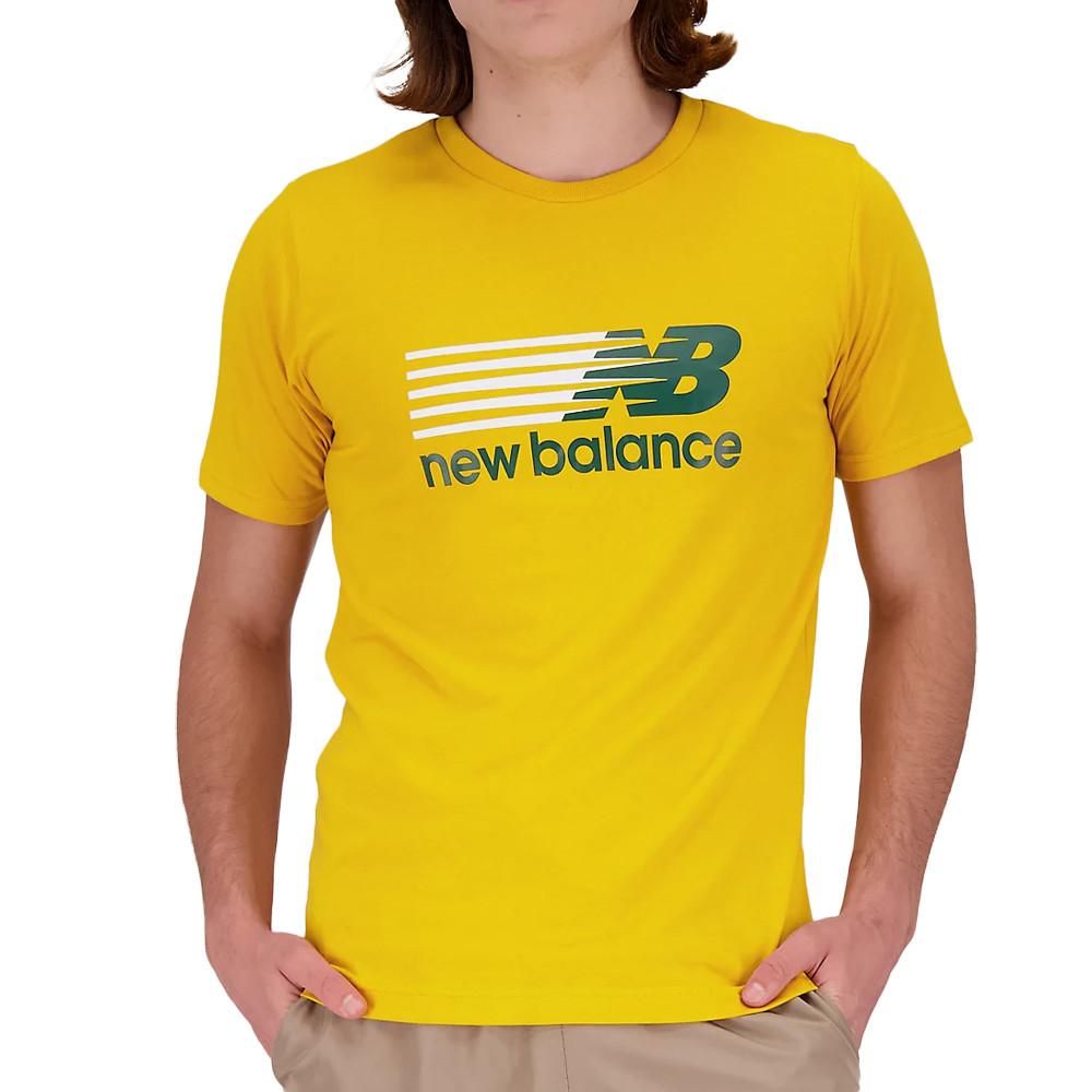 T-shirt Jaune Homme New Balance Core pas cher