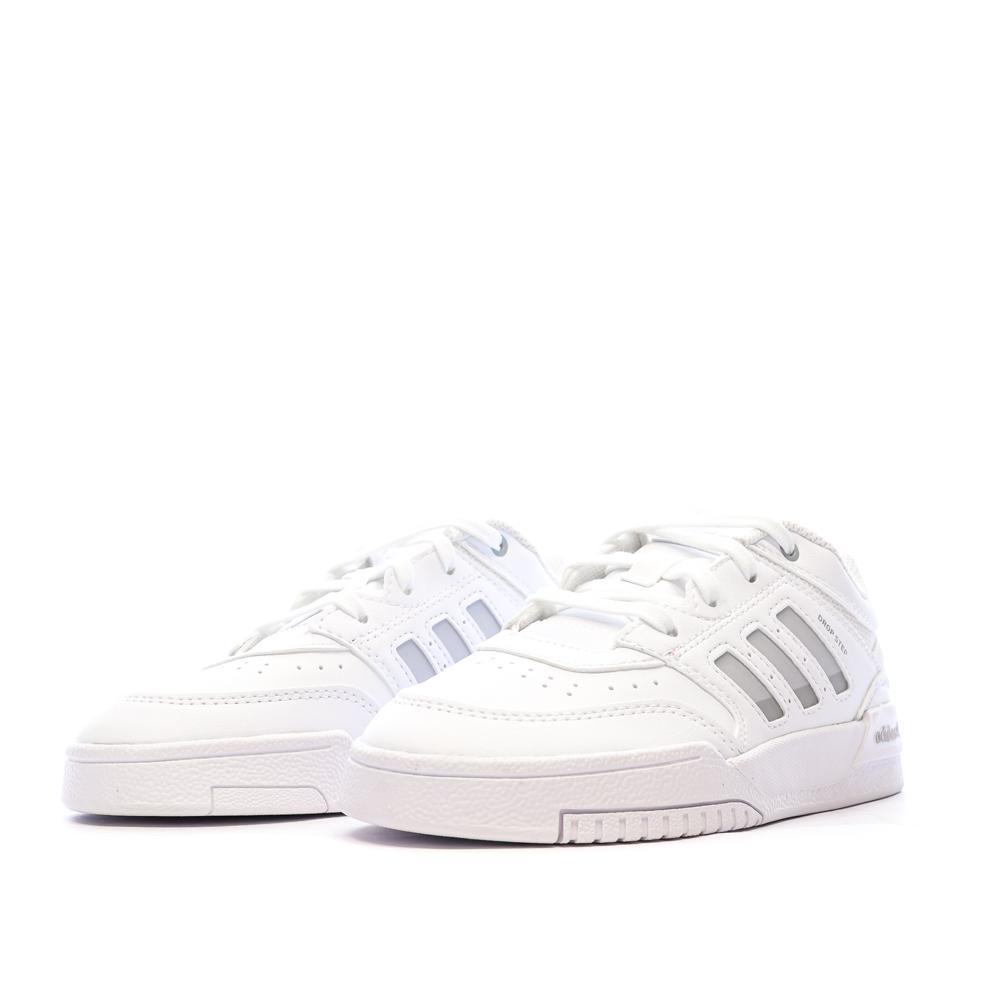 Baskets Blanches Junior Adidas Drop Step Low vue 6
