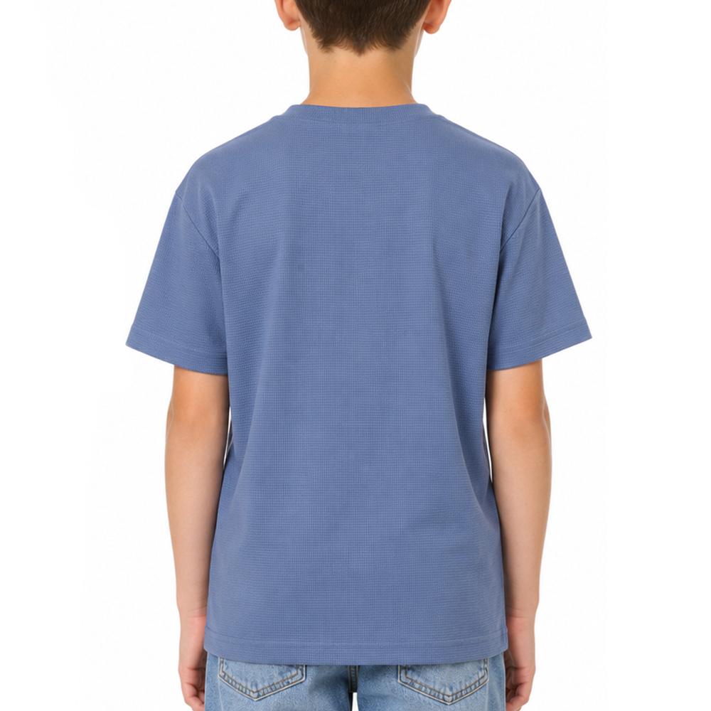 T-Shirt Bleu Garçon Paname Brothers Poly Indigo vue 2