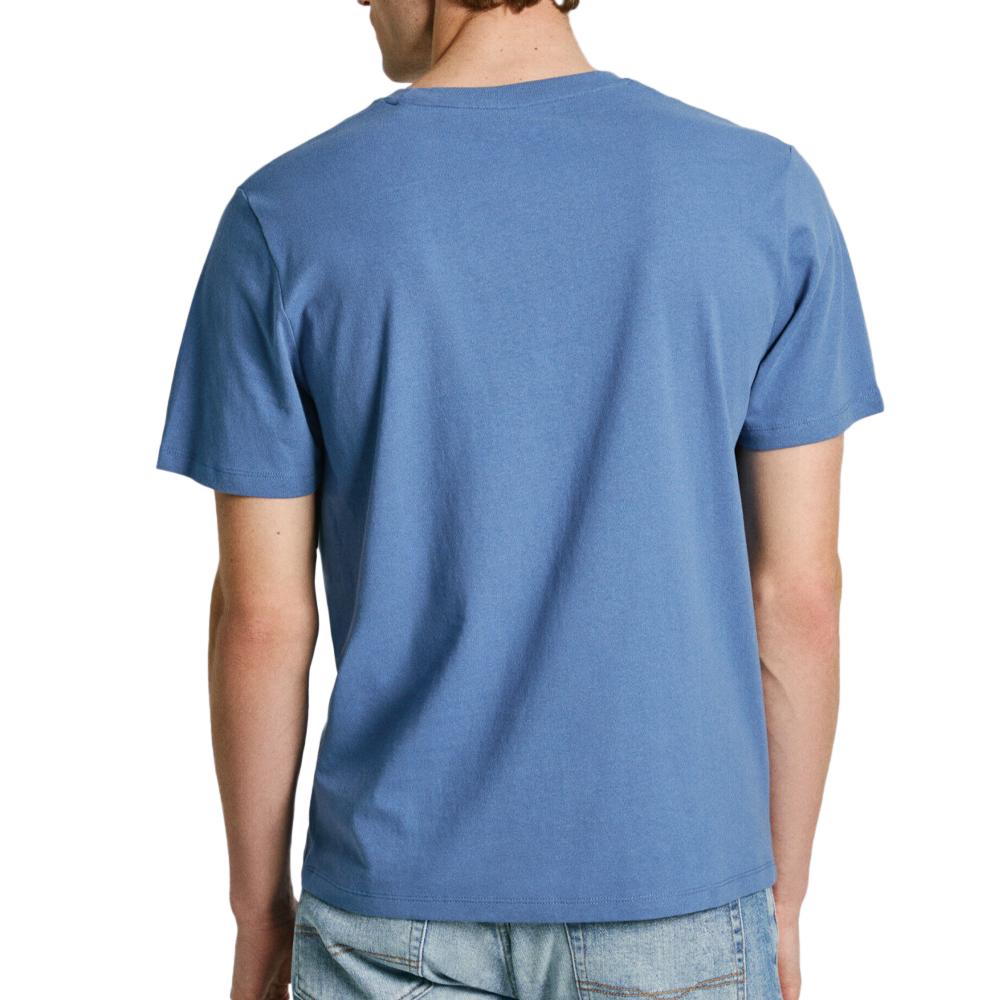 T-shirt Bleu Moyen Homme Pepe jeans Connor vue 2