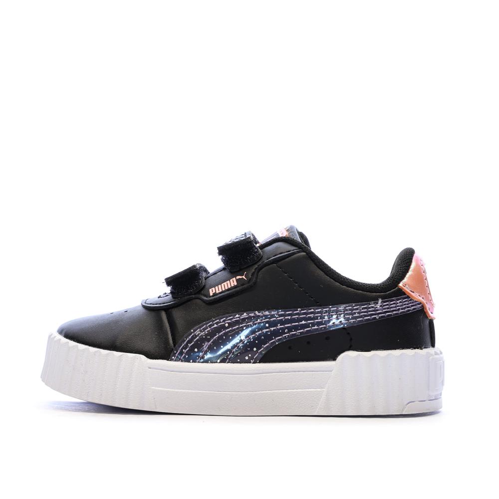 Baskets Noir Fille Puma Carina 3.0 Blurry Dr pas cher