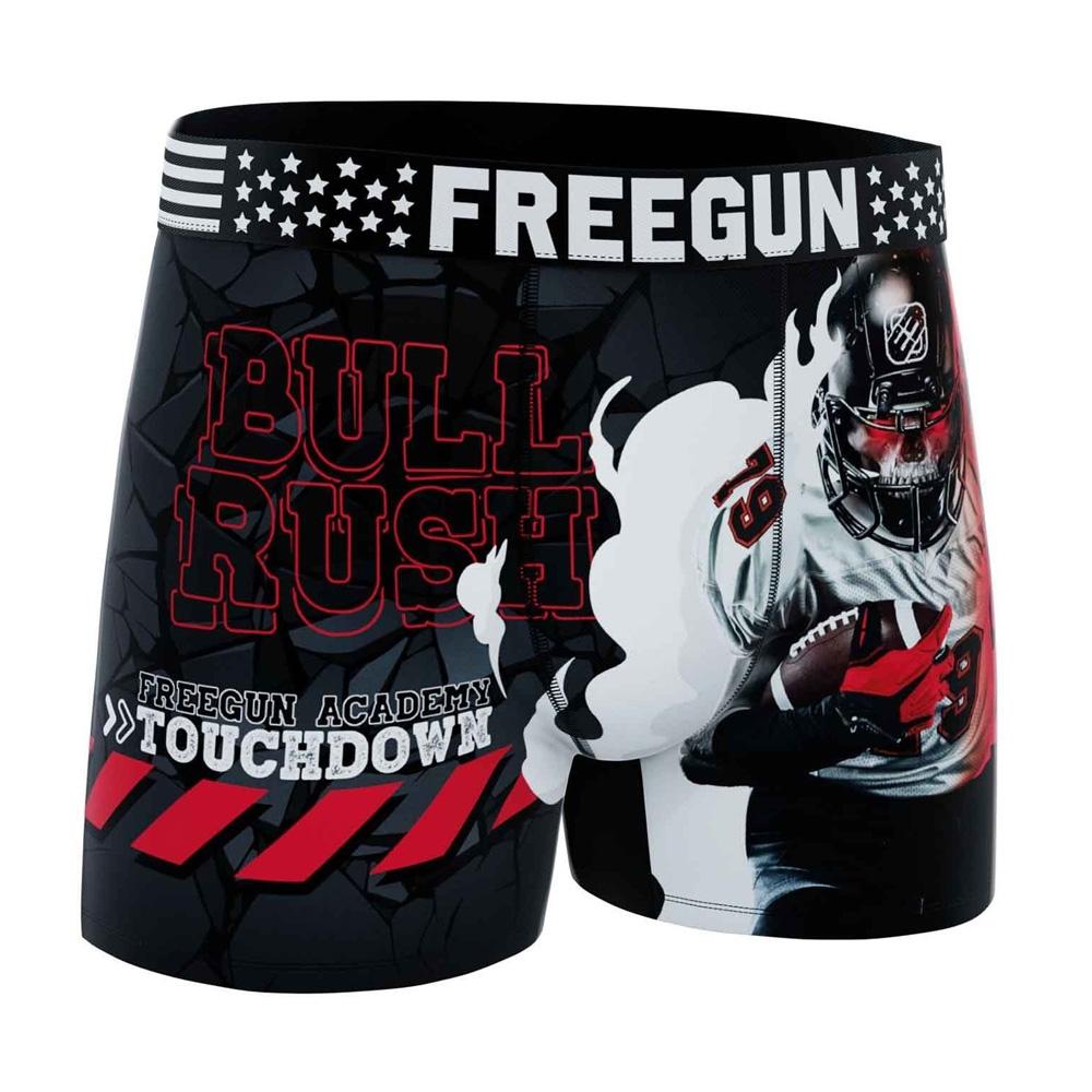 Boxer Noir/Rouge Garçon Freegun Bull Rush pas cher
