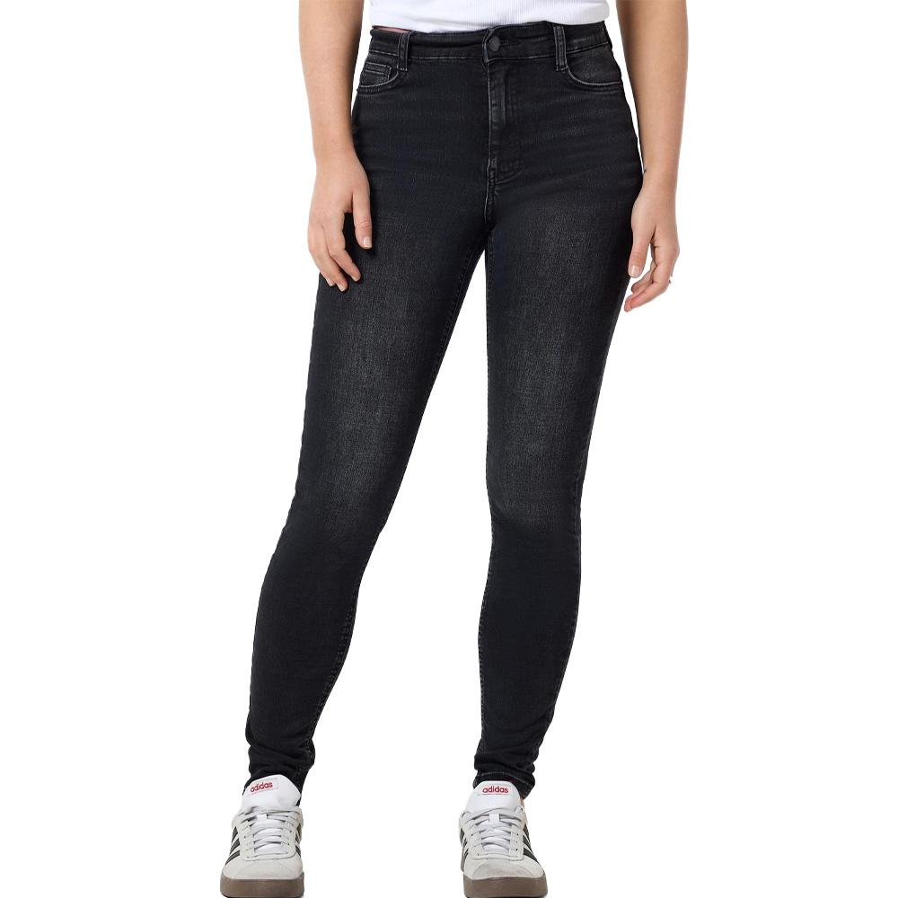 Jean Skinny Gris Foncé Femme Noisy May Satty pas cher