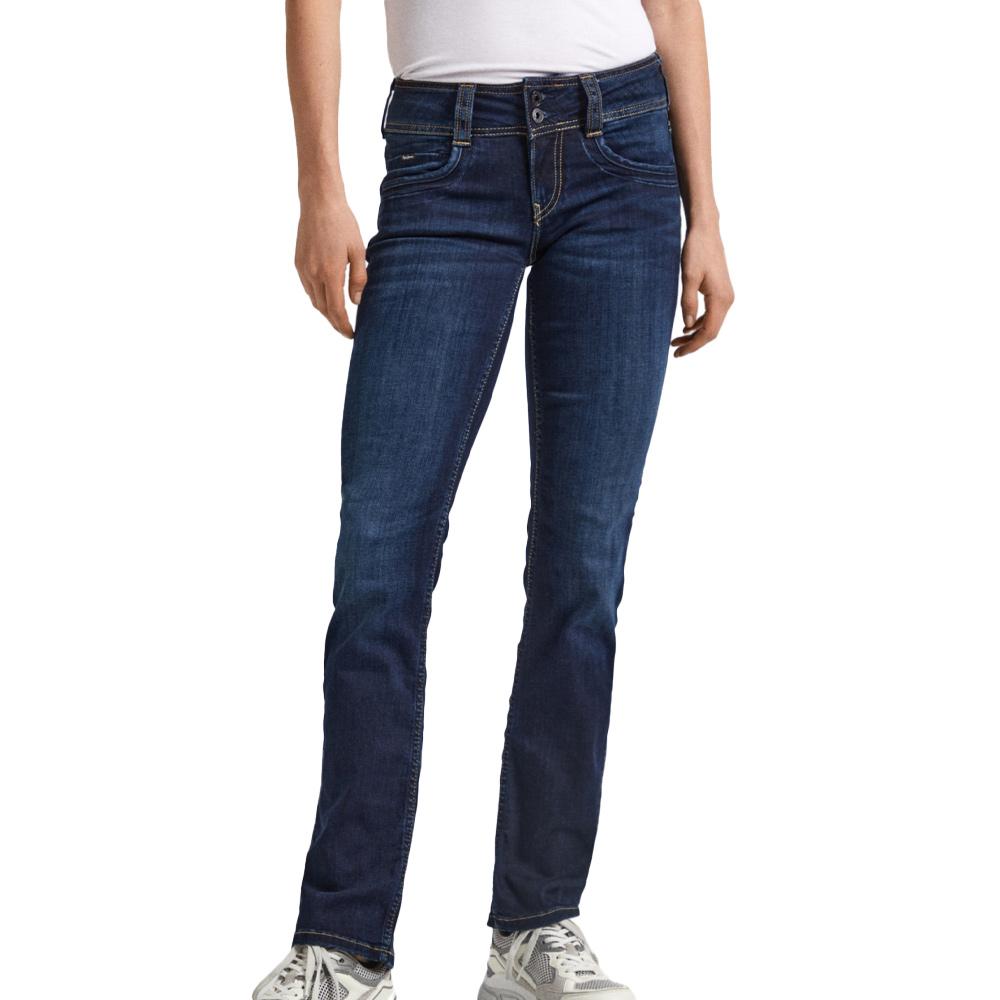 Jean Regular-Fit Bleu Foncé Femme Pepe jeans Gen pas cher