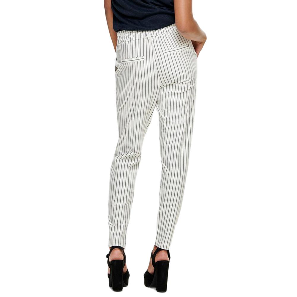 Pantalon Blanc à rayures Femme Only Poptrash vue 2