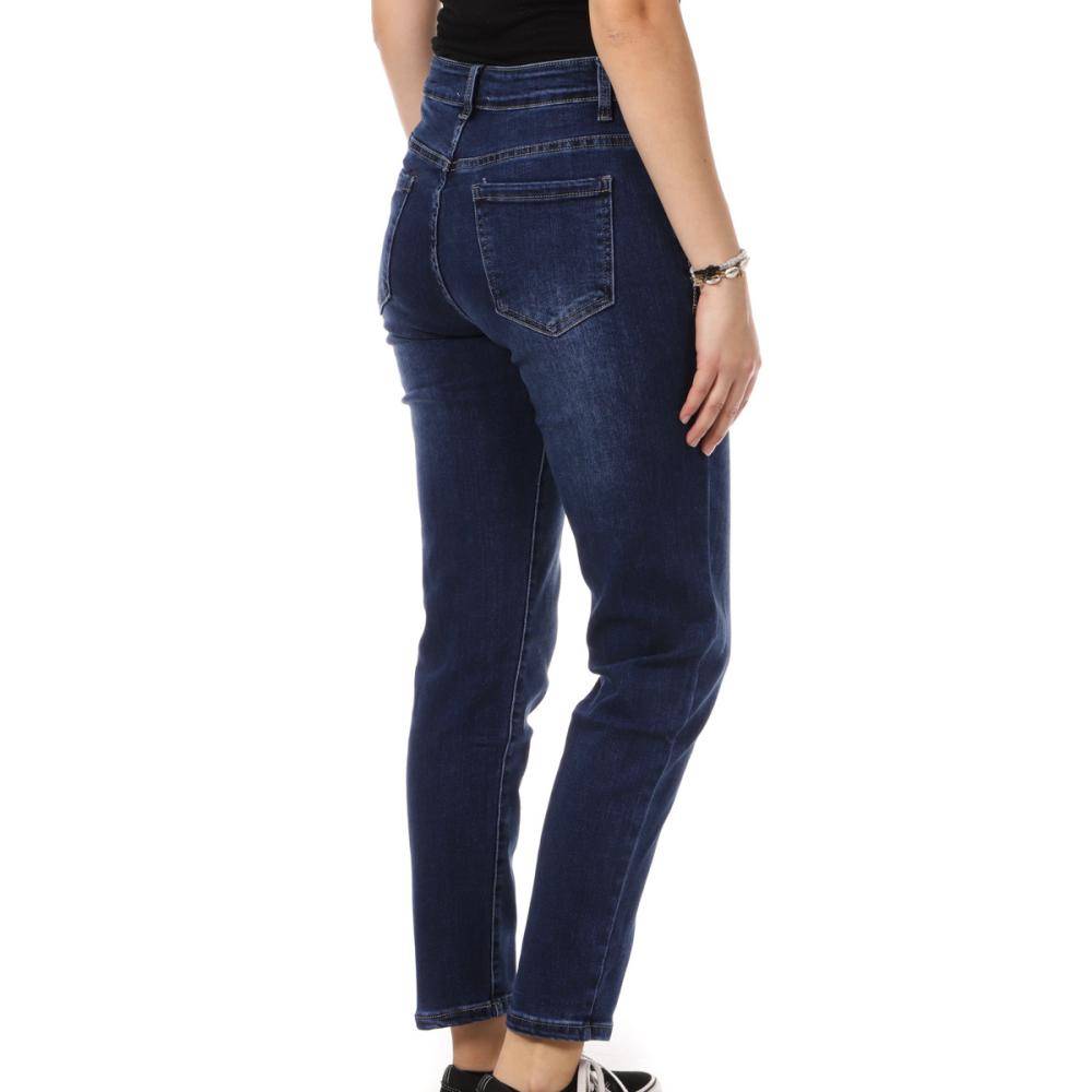 Jean Mom Fit Bleu Foncé Femme My Tina's 270 vue 2