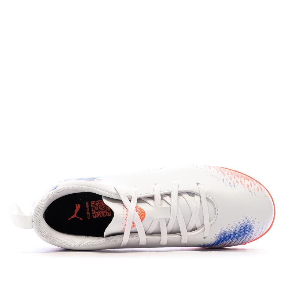 Chaussures de Football Blanc Garçon Puma Future 8 Play vue 4