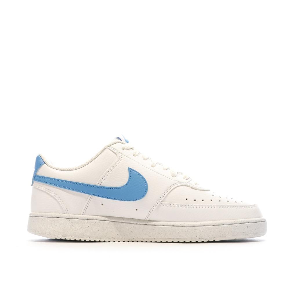 Baskets Blanches/Bleu Homme Nike Court Vision Low vue 2