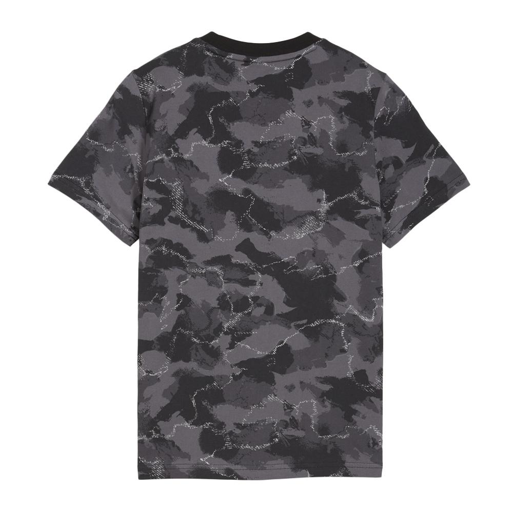 T-Shirt Noir/Gris Garçon Puma Ess Camo Aop vue 2