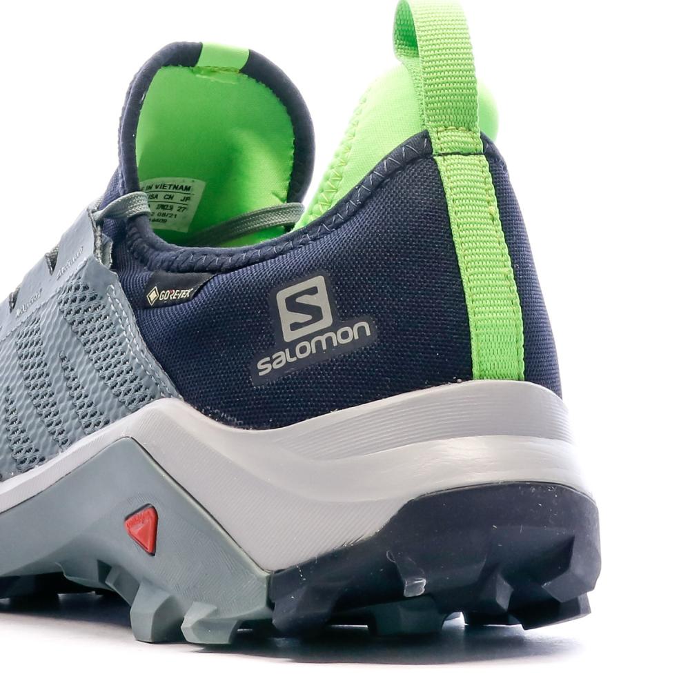Chaussures de Trail Running Marine/Vert Salomon Goretex vue 7