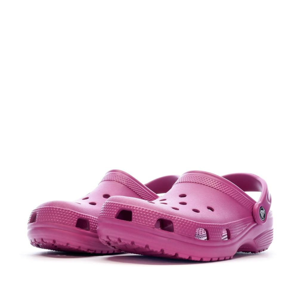 Sandales Crocs Fushia Femme Classic Sabot U vue 7