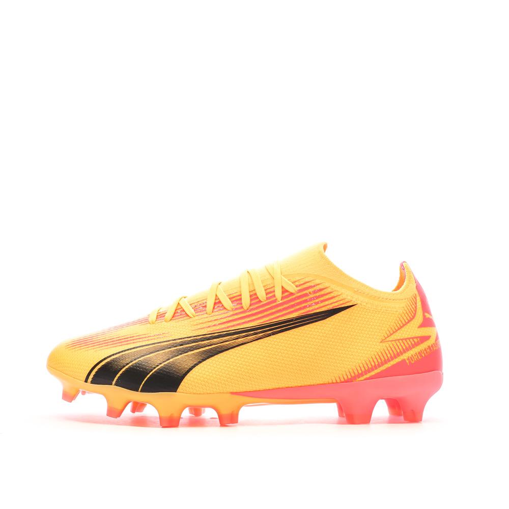 Chaussures de football Orange/Rose Homme Puma Ultra Match Fg/ag pas cher