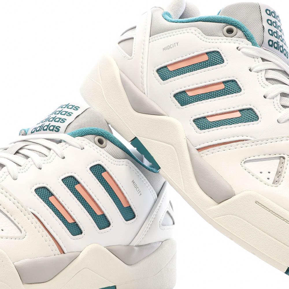 Baskets Blanches/Bleu Homme Adidas Midcity vue 7