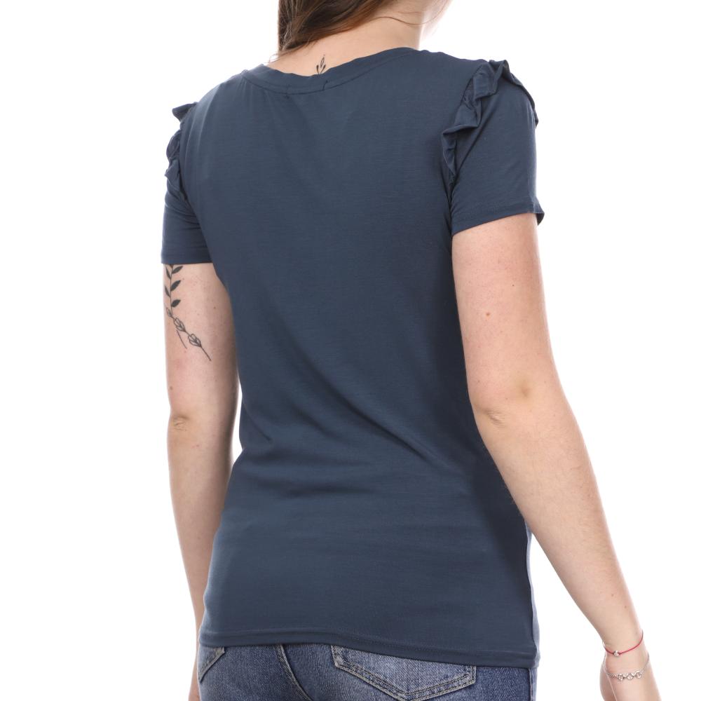 T-shirt Bleu Femme Teddy Smith Tolan vue 2