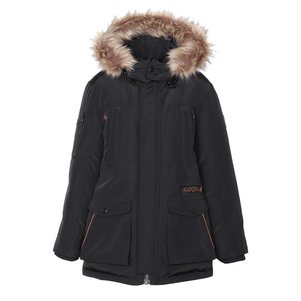 Blouson Noir Garçon Kaporal ELON pas cher