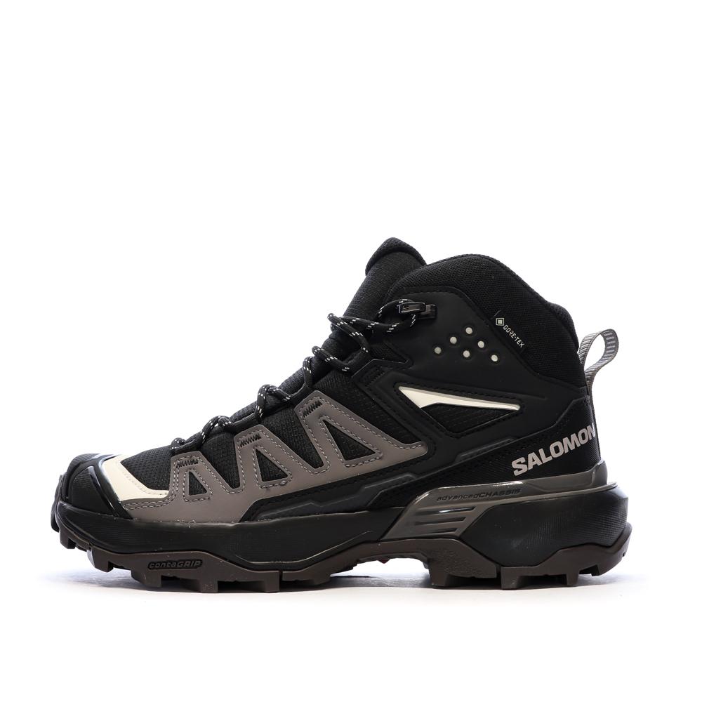 Chaussures de Randonnée Noires Femme Salomon Shoes X Ultra 360 Mid GTX pas cher