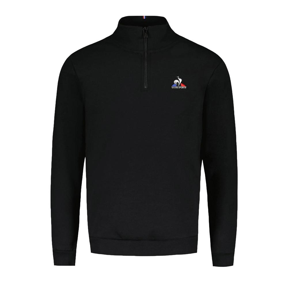 Sweat Noir Homme Le Coq Sportif Halfzip pas cher