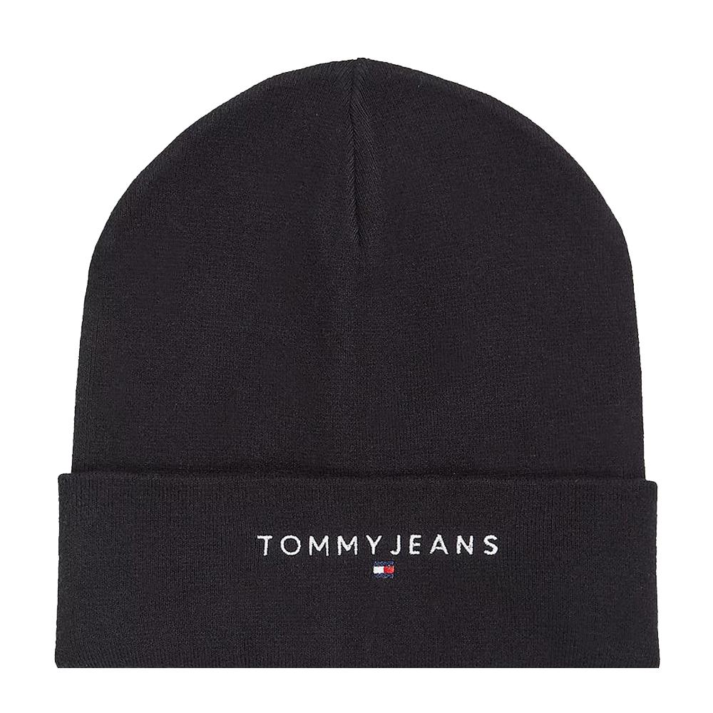 Bonnet Noir Homme Tommy Hilfiger Linear pas cher
