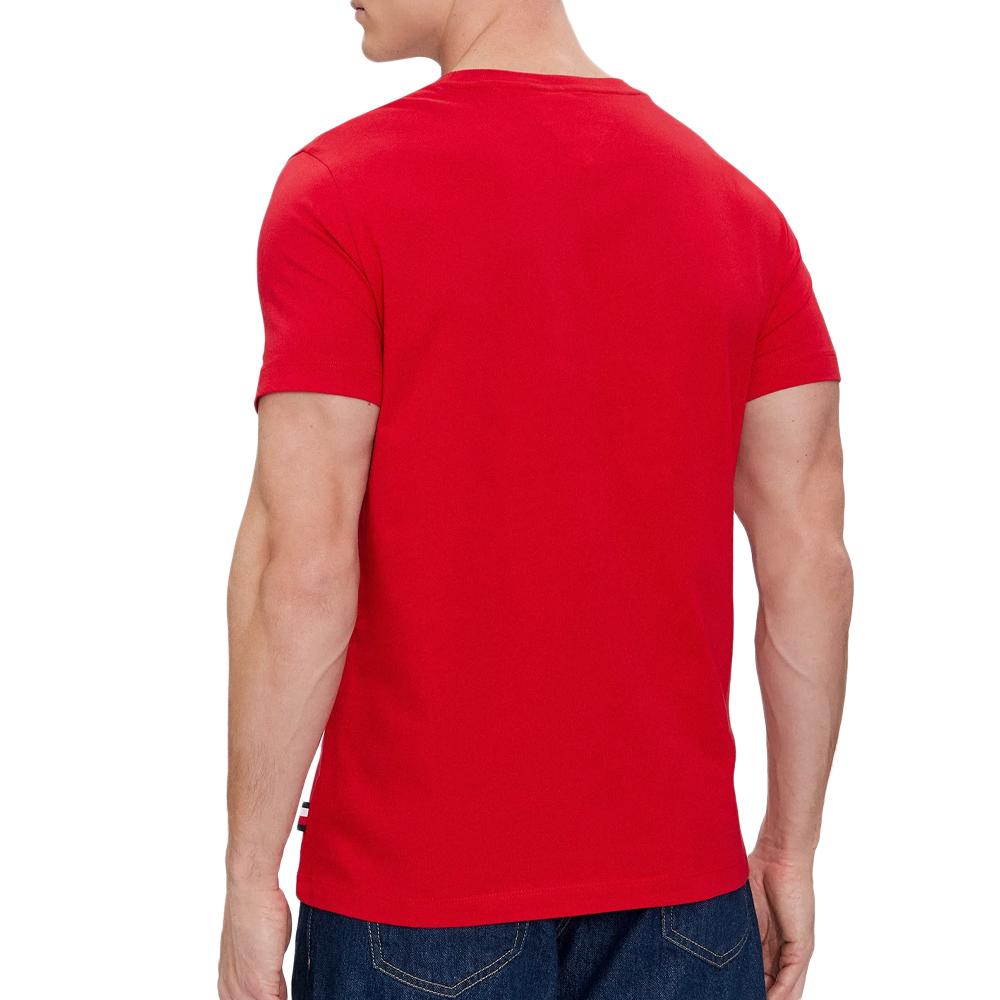 T-shirt Rouge Homme Tommy Hilfiger Small Hilfiger vue 2