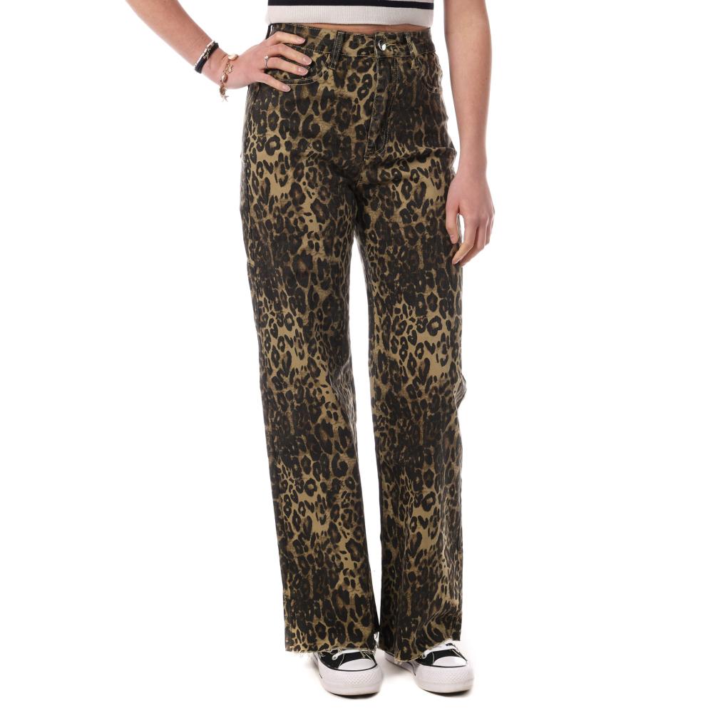 Jean Marron à Motifs Femme Monday Premium 10004 pas cher